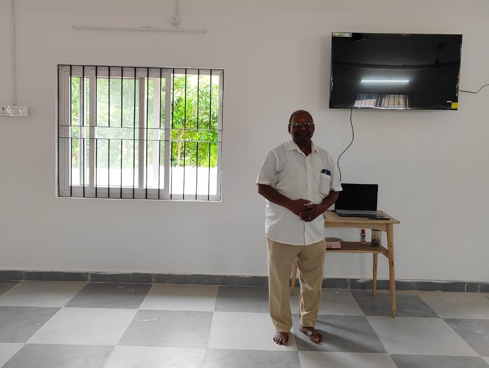 Hanumanth Rao Garu donated MI TV and grills worth Rs55,000  